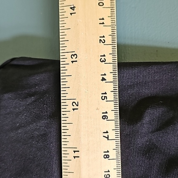 Women's Aqua Green black one peice bathing suit. Skirt overlay. Modest small. - Picture 5 of 9